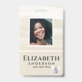 FOTO-ID Mitarbeiter VIP PASS Wasserfarbe Abstrakt Ausweis