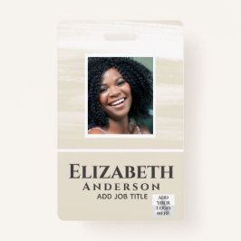 FOTO-ID Mitarbeiter VIP PASS Wasserfarbe Abstrakt Ausweis