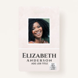 FOTO-ID Mitarbeiter VIP PASS Wasserfarbe Abstrakt Ausweis