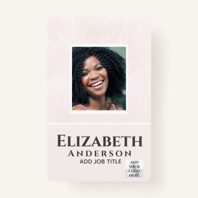 FOTO-ID Mitarbeiter VIP PASS Wasserfarbe Abstrakt Ausweis (Vorderseite)