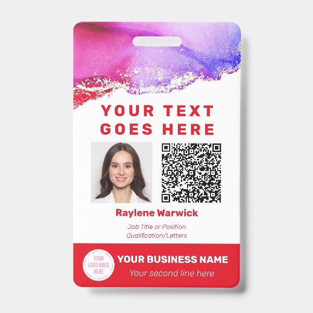 Foto ID QR Red Ausweis (Vorderseite)