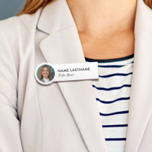 Foto ID Simple Sleek Basic White Business