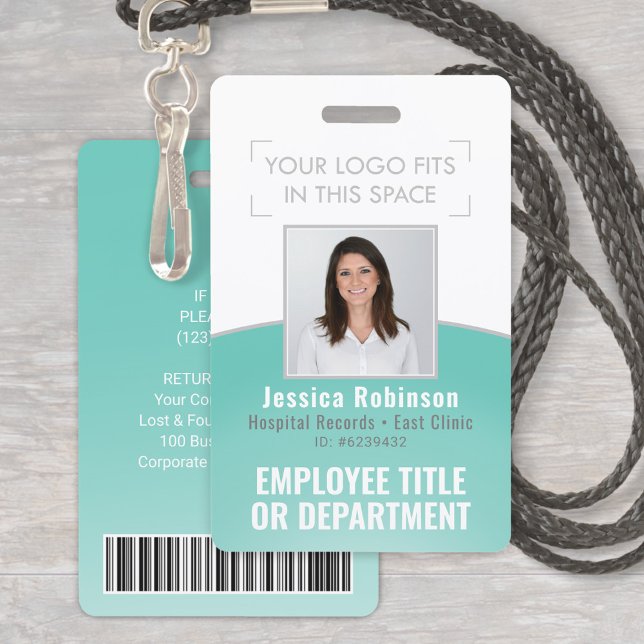 Foto-ID-Strichcode-Logo Aquamarin Blue Curve Ausweis (Von Creator hochgeladen)