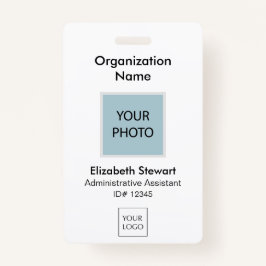 Foto-ID und Logo-Abzeichen für personalisierte Mit Ausweis