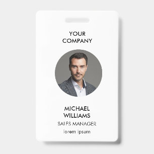 Foto-ID Weißes Abzeichen Ausweis