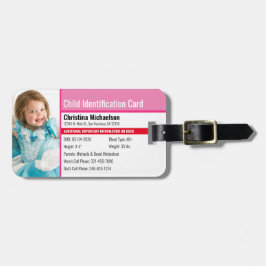 Foto-Identifikation Notfallallergie Gepäckanhänger