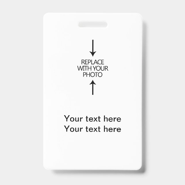 Foto Identifikations-Angestellt-Abzeichen Ausweis (Vorderseite)