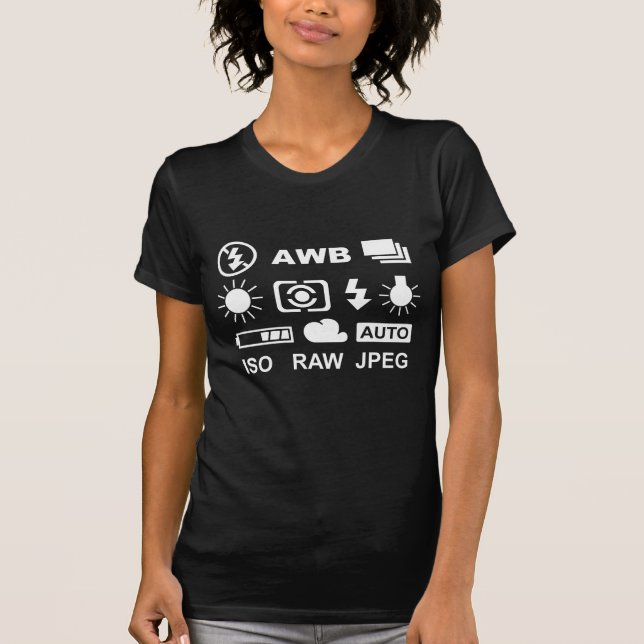 Foto-Ikonen weiß T-Shirt (Vorderseite)