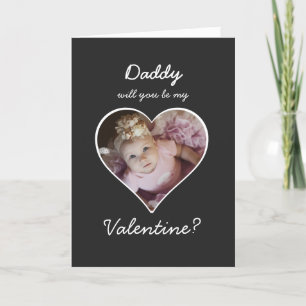 Foto im Herzen Werden Sie mein Valentin sein Feiertagskarte