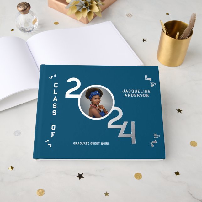 Foto im Hochschulstudium Jahr Silver Gästebuch (Vorderseite offen)