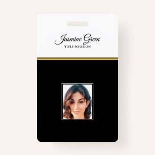 Foto im Schwarz-Weiß-Hintergrund Ausweis