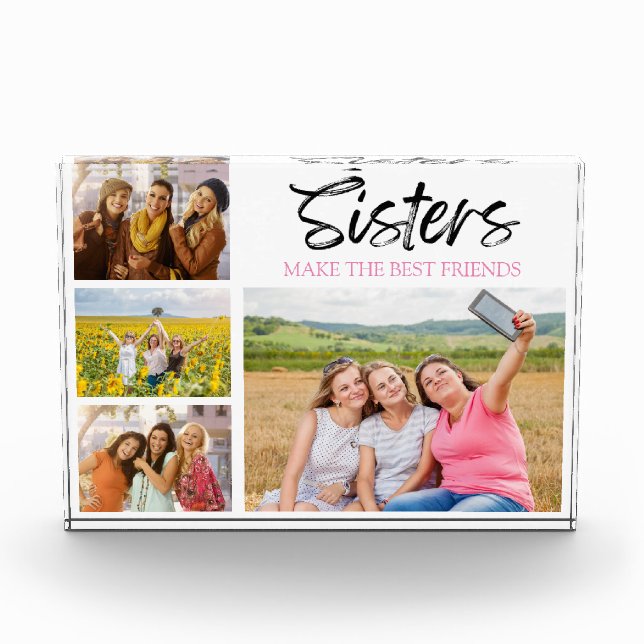 Foto in Glasblöcken - die besten Freunde (Vorderseite)