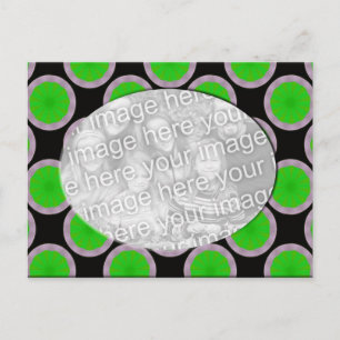 Foto in grün und schwarz postkarte