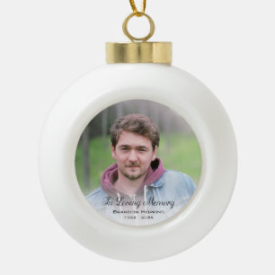 Foto in liebevoller Erinnerung Keramik Kugel-Ornament