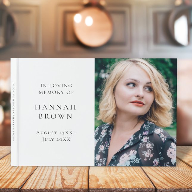 Foto | In Love Memory Moderne Elegant Gästebuch (Von Creator hochgeladen)