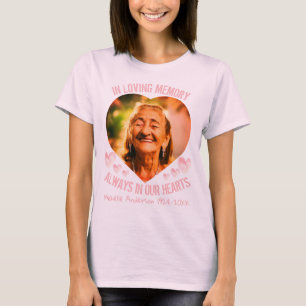 Foto in personalisierter Herzform und T - Shirt in