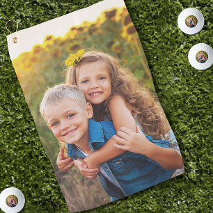 Foto individuelles Golfer-Geschenk Golfhandtuch