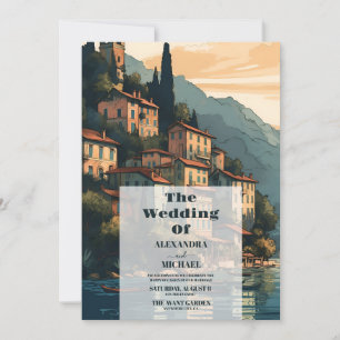 Foto Italien Hochzeit in Urlaubsort Como Einladung