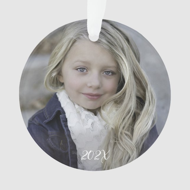 Foto Jahr Wald Wasser Farbe  Ornament (Vorderseite)