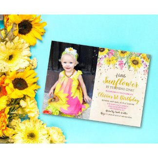 FOTO/JEDES ALTER - Sonnenblumen Einladung zum Gebu