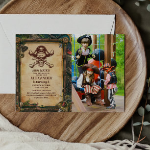 Foto-Jolly-Roger-Pirat-Geburtstagsfeier Einladung
