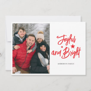 Foto Joyful Bright. Christmas Feiertagskarte
