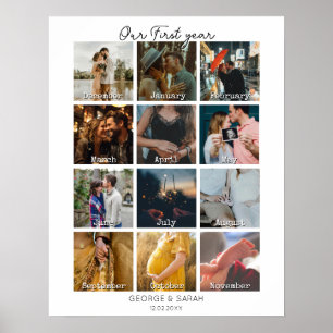 Foto Jubiläum 12 Monate Poster