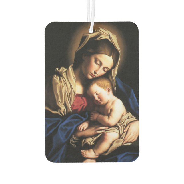 Foto & Jungfrau Mary Car Air Freshener individuell Autolufterfrischer (Rückseite)
