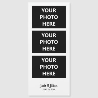 Foto-Kabine-Foto Strippen benutzerdefiniertes Text Magnetkarte