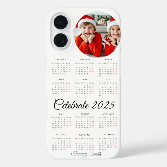 Foto-Kalender 2025 Case-Mate iPhone Hülle (Rückseite)