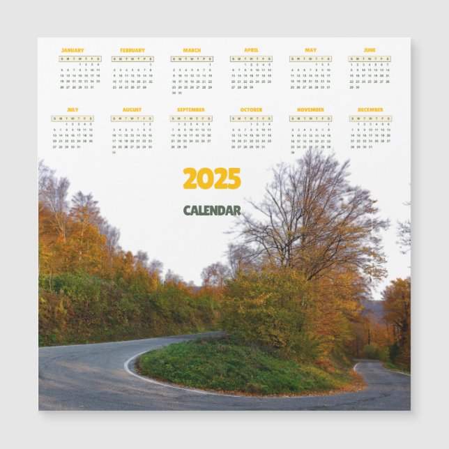 Foto Kalender 2025 Geschenkkarte Magnetkarte (Vorderseite)
