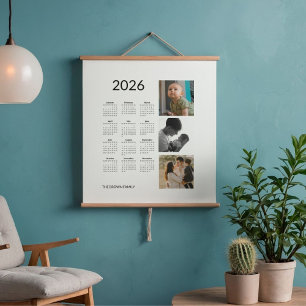 Foto-Kalender 2026 Wandteppich Mit Holzrahmen