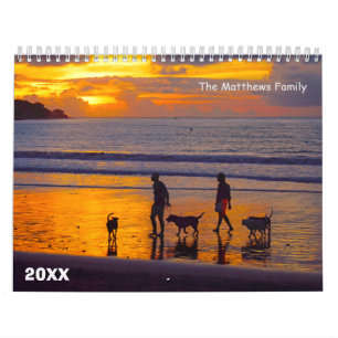 Foto-Kalender   Bearbeitbarer Jahrestext Kalender