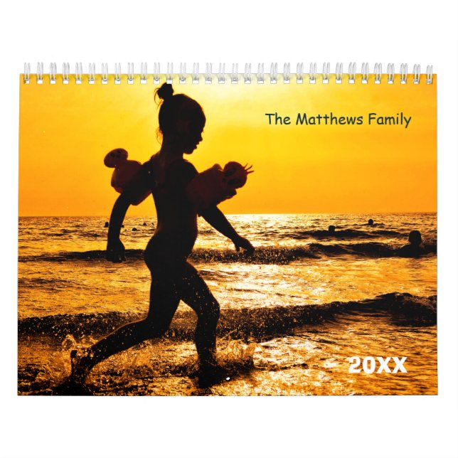 Foto-Kalender | Bearbeitbarer Jahrestext Kalender (Titelbild)