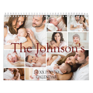 Foto-Kalender Bearbeitbarer Jahrestext Kalender