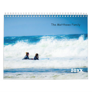 Foto-Kalender   Bearbeitbarer Jahrestext Kalender