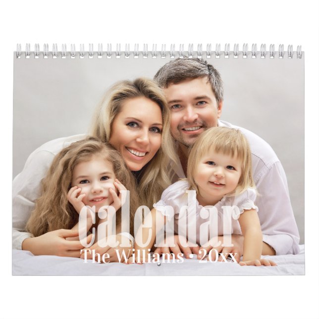 Foto-Kalender der Familie, Bearbeiten Kalender (Titelbild)