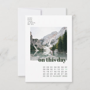 Foto & Kalender   Einfache Typografie Save-the-Dat