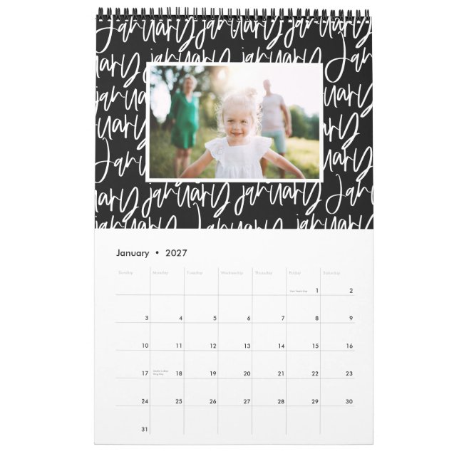 Foto-Kalender für moderne Marker Kalender (Jan 2027)