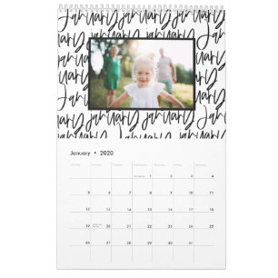 Foto-Kalender für moderne Markierer Kalender