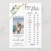 Foto Kalender Save the Date Hochzeit im Grünen