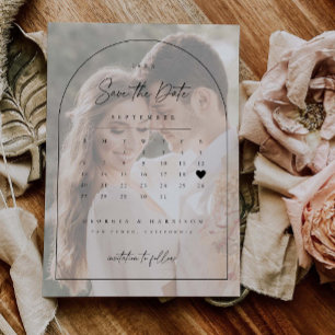 Foto Kalender Save the Date Hochzeitkarte