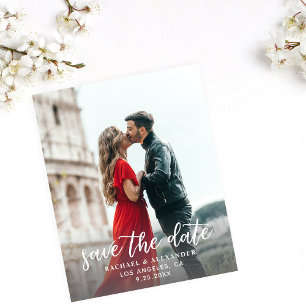 Foto & Kalligrafie 2-A Lichter Save the Date Flyer