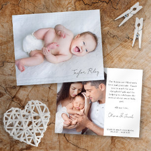 Foto Kalligrafie Name Geburt Stats Neue Baby Dank 