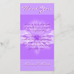 Foto kardiert Schablone - kundengerechte Lilien Dankeskarte