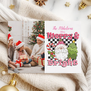 Foto kariert Frohe und strahlende Weihnachten