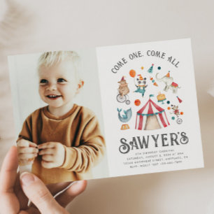 Foto Karneval Geburtstagsfeier Einladung   Zirkus