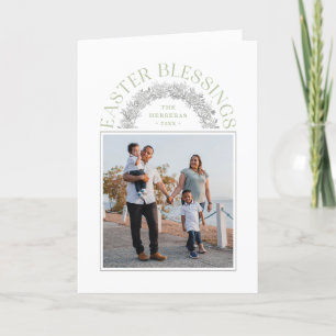 Foto-Karte für den Ostersegler - Grün Ankündigung