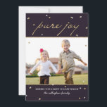 Foto-Karte für den reinen Urlaub Feiertagskarte<br><div class="desc">Feiern Sie die Saison mit dieser modernen und stilvollen Urlaubskarte von Berry Berry Sweet. Besuchen Sie WWW.BERRYBERRYSWEET.COM für mehr unserer stilvollen Feriensammlungen.</div>