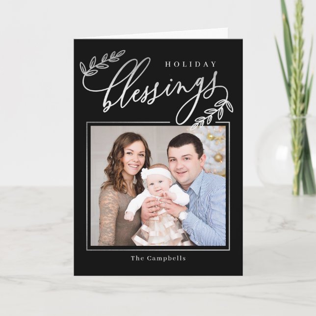 Foto-Karte für gesegnete Zweigstelle Feiertagskarte (Vorderseite)